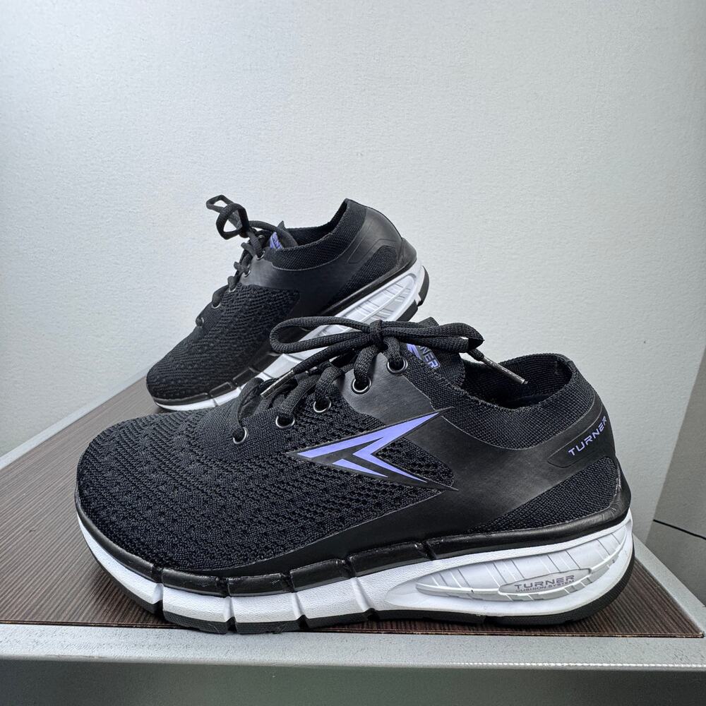 Turner Black Comfort Walking Shoes Mens 9 4E Extra Wide Gym Cross Training Walk